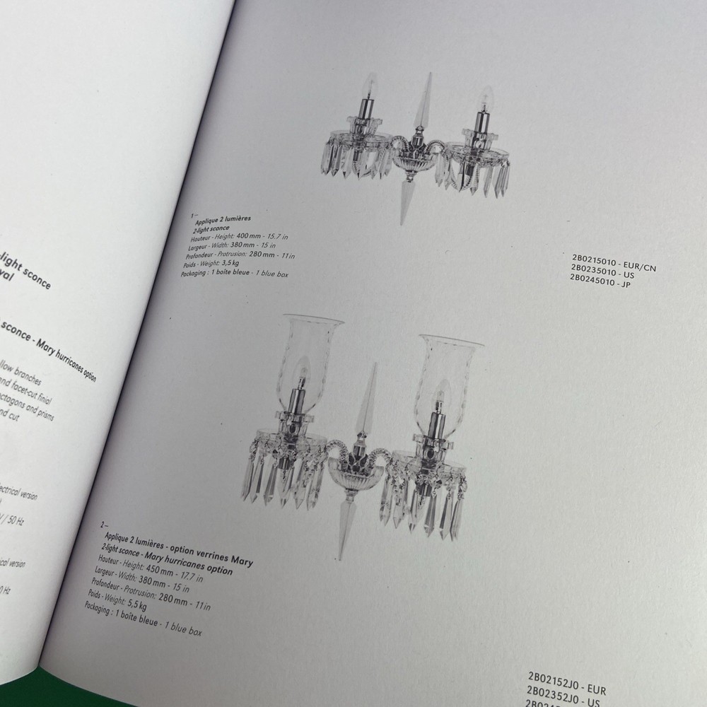 Cristal Saint St Louis Lighting & Table Decor Catalogues 2023 Interior Decorator