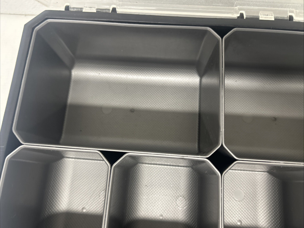 Husky Small Parts Tool Organizer Storage Hardware Case Toolbox 11 Compartments