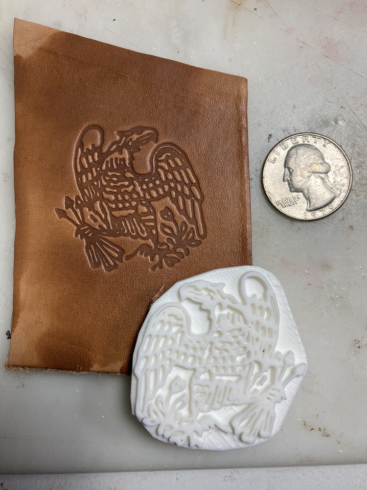 Civil war breastplate multi use 3d printed, embossing, leatherwork stamp