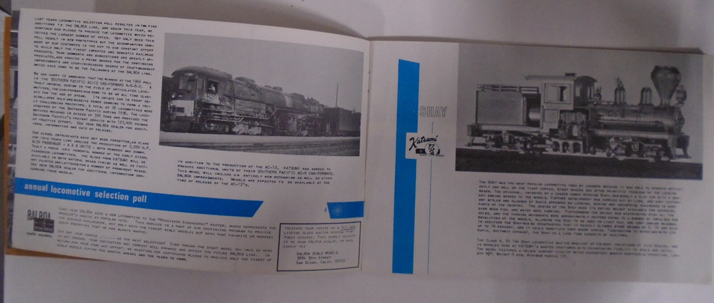 BALBOA SCALE MODELS 1967 CATALOG THIRD EDITION & PRICE LIST