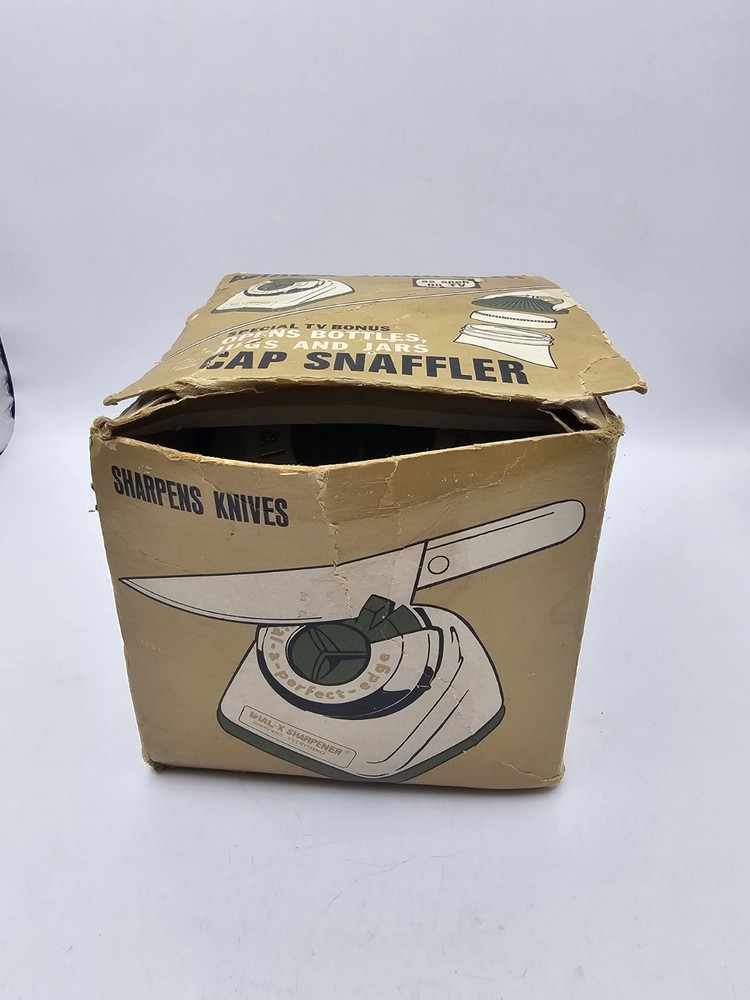 Vintage Dial-X Sharpener with Original Box and Manual