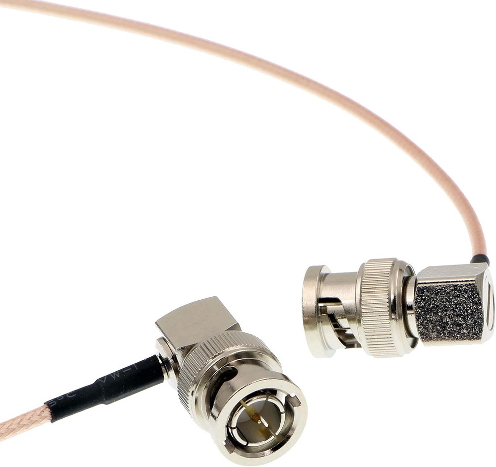 24'' Coaxial Cable Right Angle BNC for Blackmagic HyperDeck Shuttle BMCC BMPC
