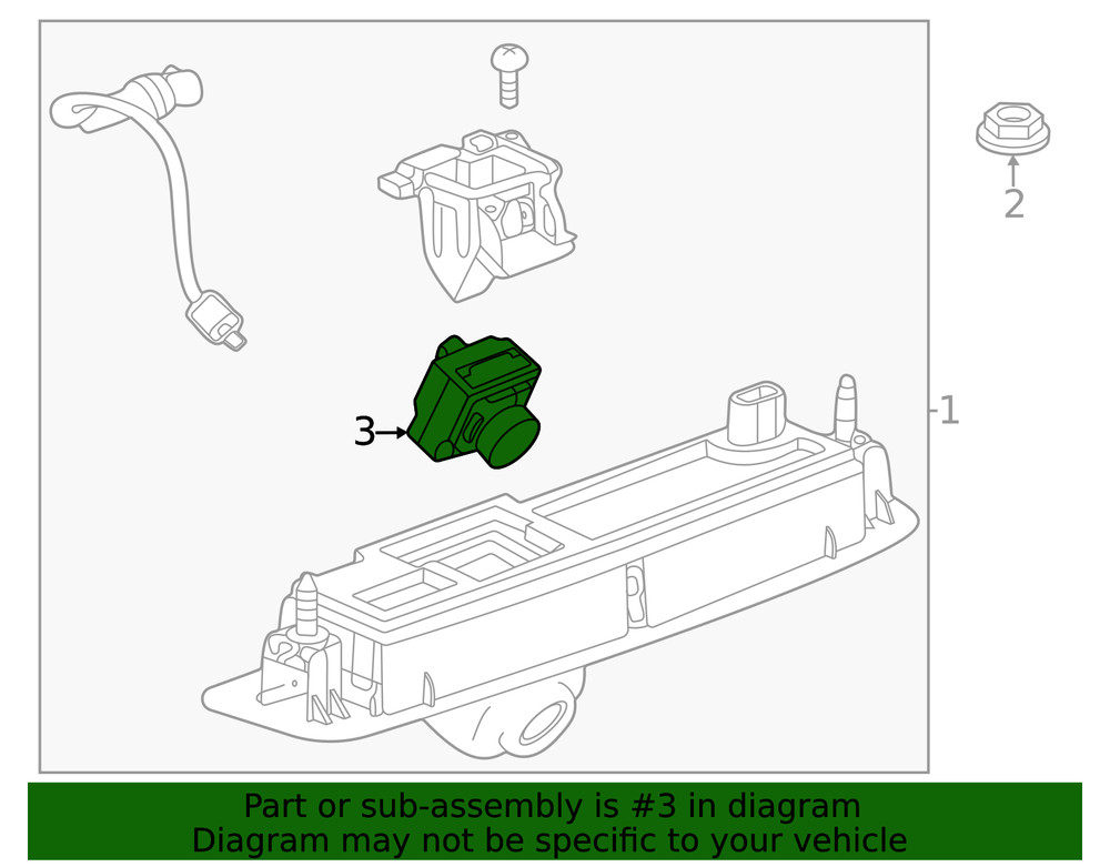 Genuine GM Rear Camera 84896453