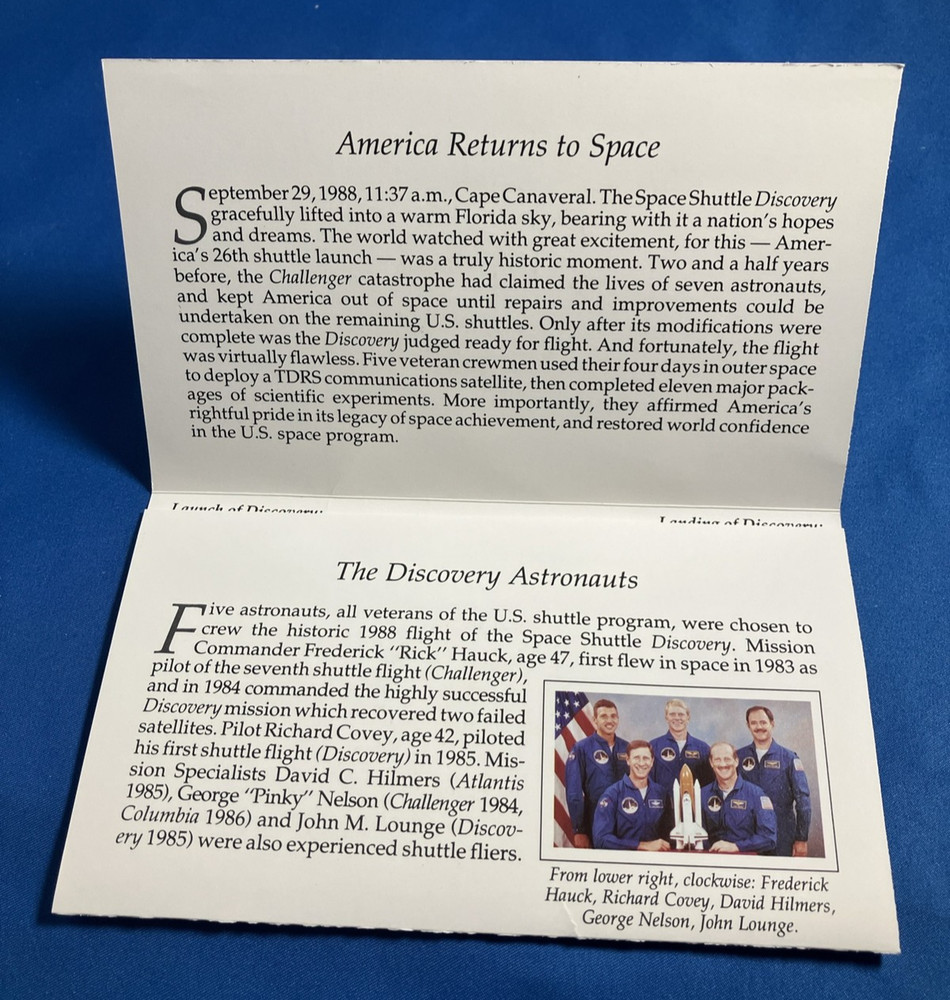 Space Shuttle Discovery Marshall Islands $5 Commemorative Coin & Folder