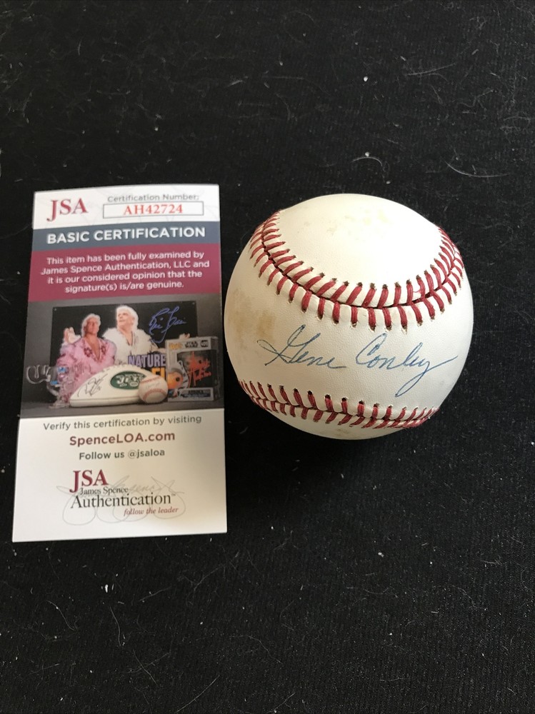 Gene Conley Signed Autographed Official MLB Baseball JSA COA