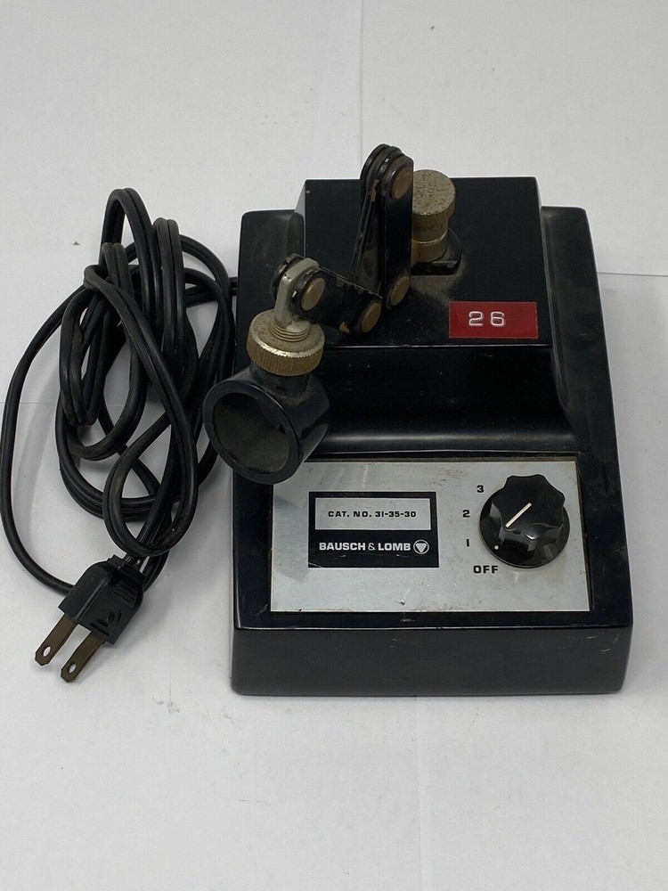 Bausch+Lomb (31-35-30) Vintage Microscope Illuminator, Transformer Light Source