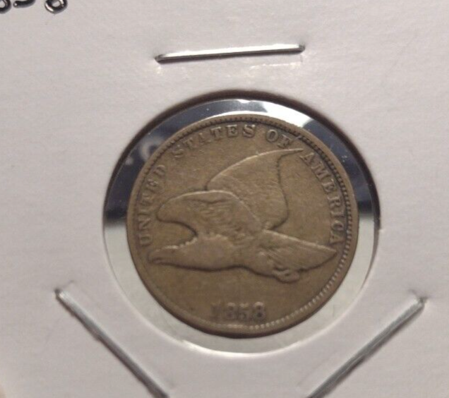 1858 Small Letter Flying Eagle Cent (139)