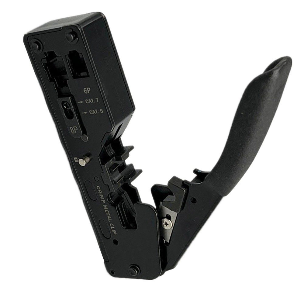 RJ45 Crimper Network Tools Ethernet Cable Stripper Through Connector Cat7/6/5 W