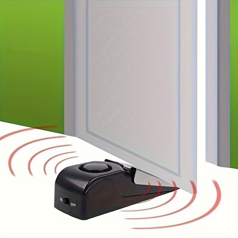 Precision-Made Robust Stable Quick-Install 3PCS Dual-Function Door Stopper Alarm