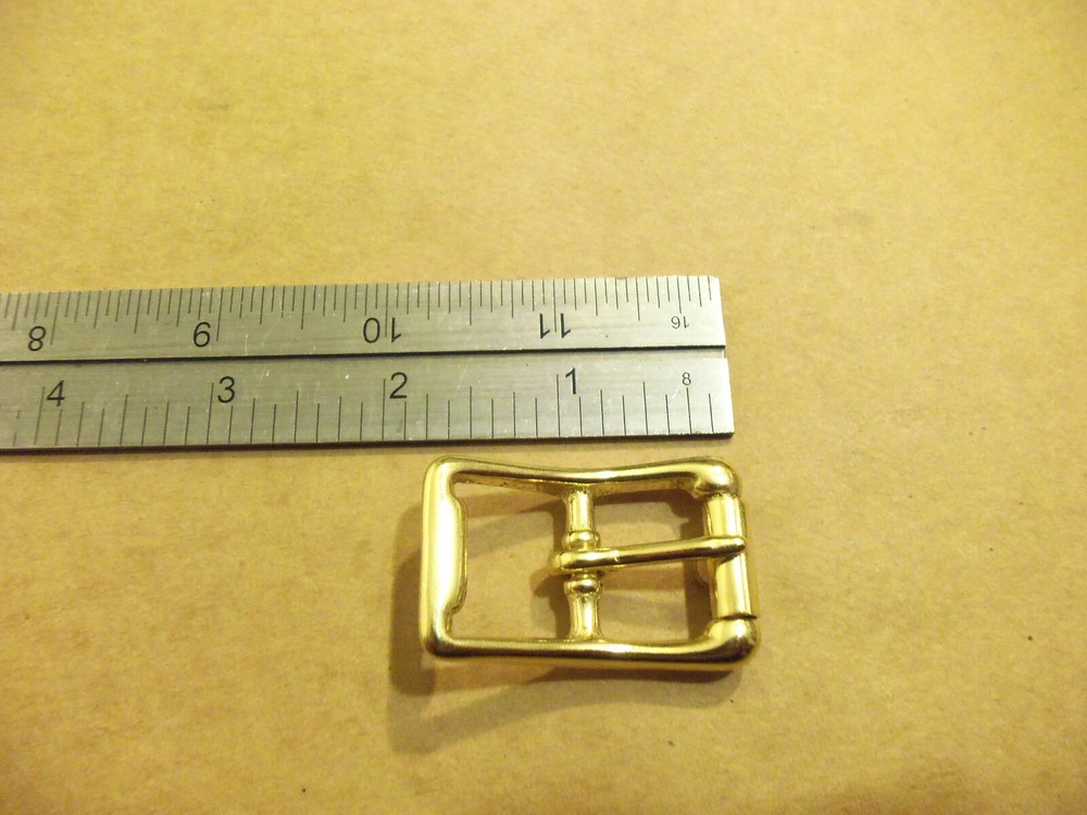3/4" Solid Brass Middle Bar Roller Buckle (Pack Of 5)