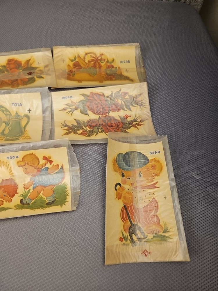 9 vtg duro Decorative Transfers #6