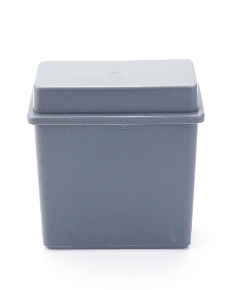 QWORK Microscope Slides Staining Jar and Rack, 24-Slots, 4 Pack, Grey