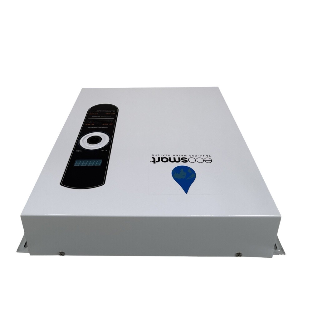 EcoSmart ECO 27 Tankless Water Heater, Electric, 27-kW - Quantity 1, 17 x 17 x 3