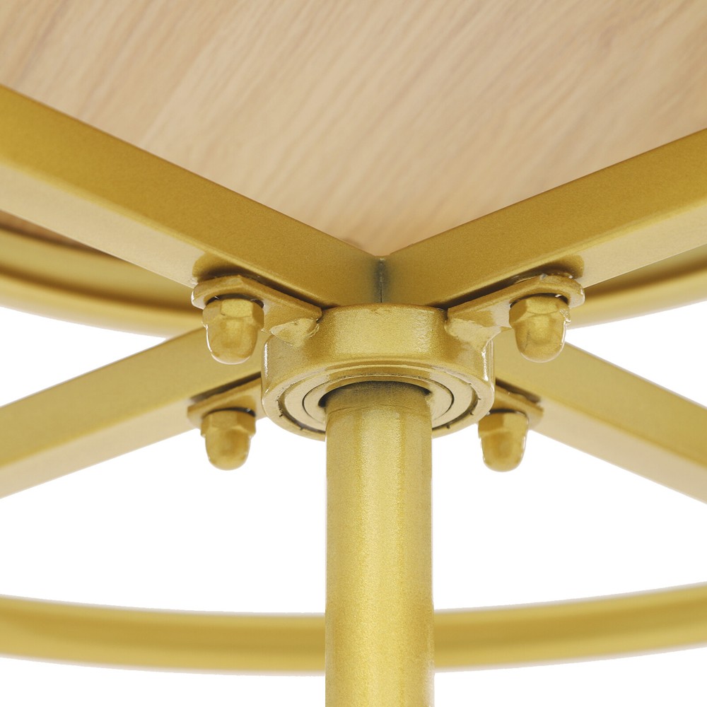 Round Clothing Rack, Clothes Display Rack, Rotatable Garment Rack Gold
