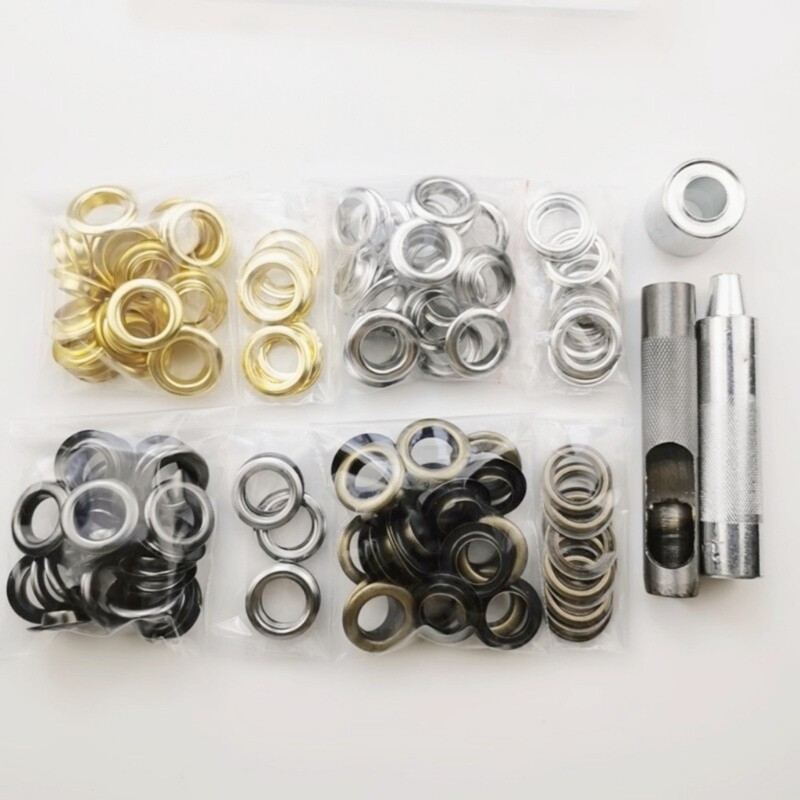 Grommets Eyelets Kits Tool Metal Grommet Kits Install Tool with Storage Box