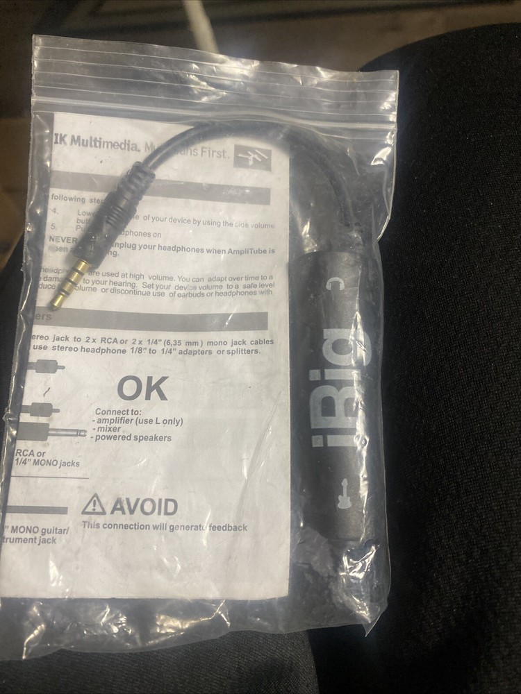 Guitar Interface I-rig Line Converter for Phone Audio Interface