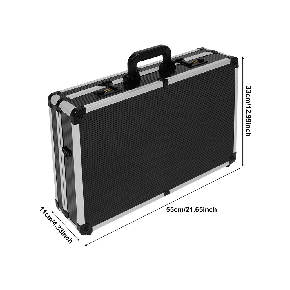 Professional Barber Carrying Case Organizer Clipper Box Travel Carry Case + Code