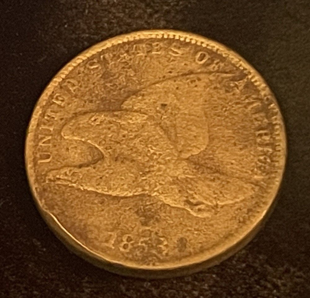 1858 Flying Eagle Cent Penny AS IS