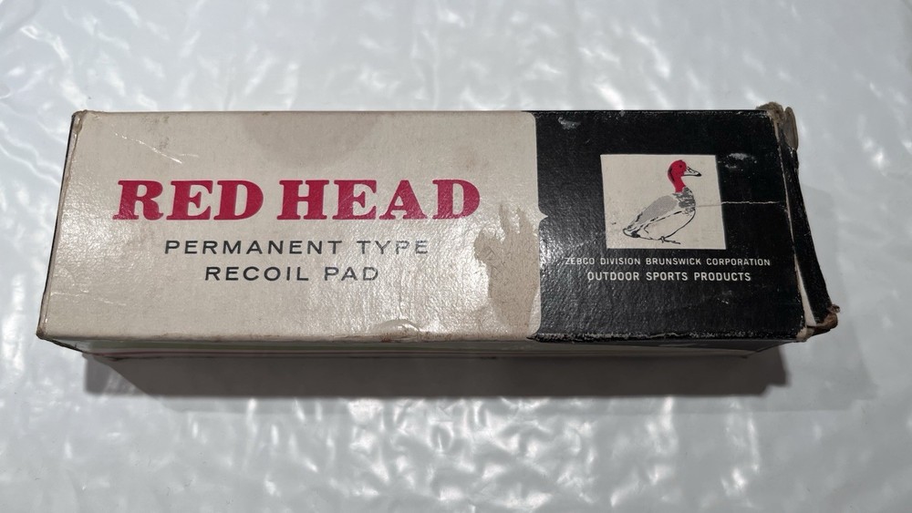 Vintage Red Head Permanent Type Recoil Pad