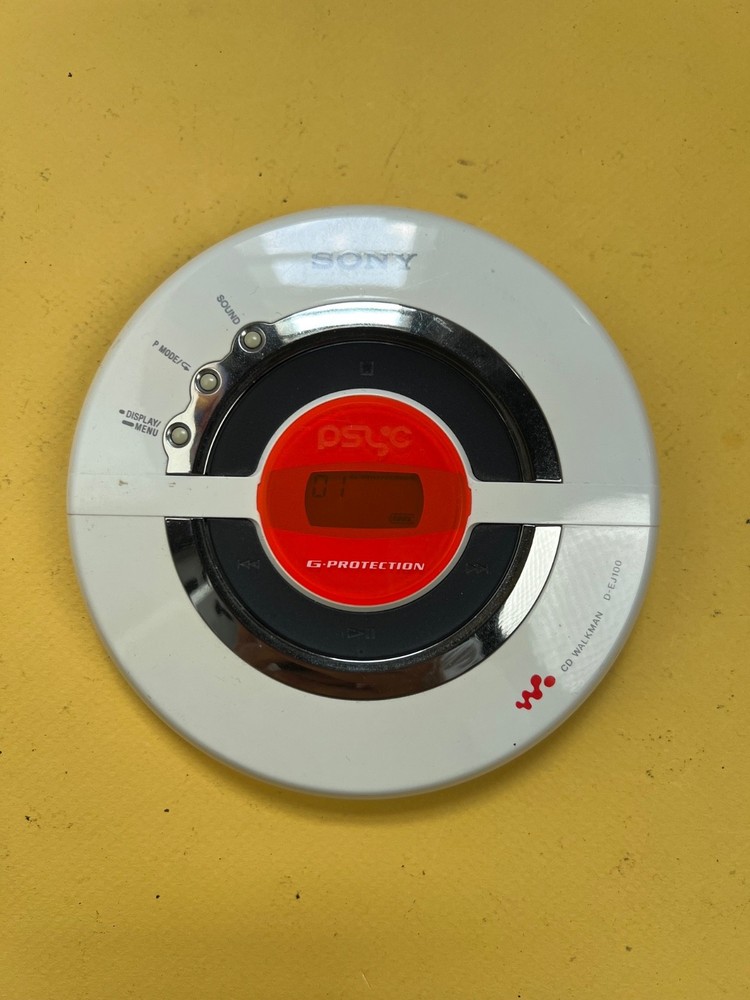 Sony D-EJ100 CD Player Walkman + RM-MC26 Wired Remote | TESTED & WORKING