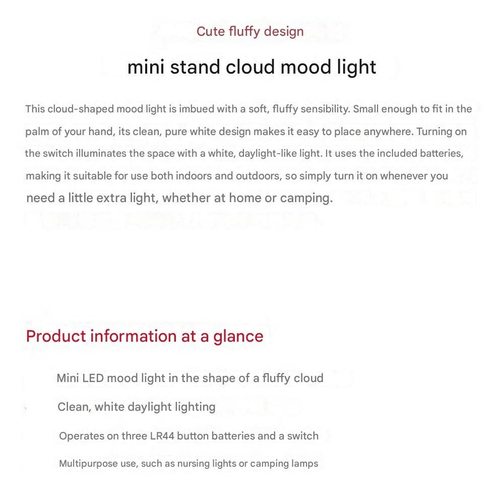 Mini Stand Cloud Mood Light