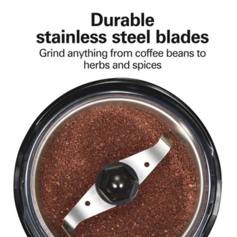 Coffee Grinder Black: Electric Blade Grinder, 12 Cup Capacity