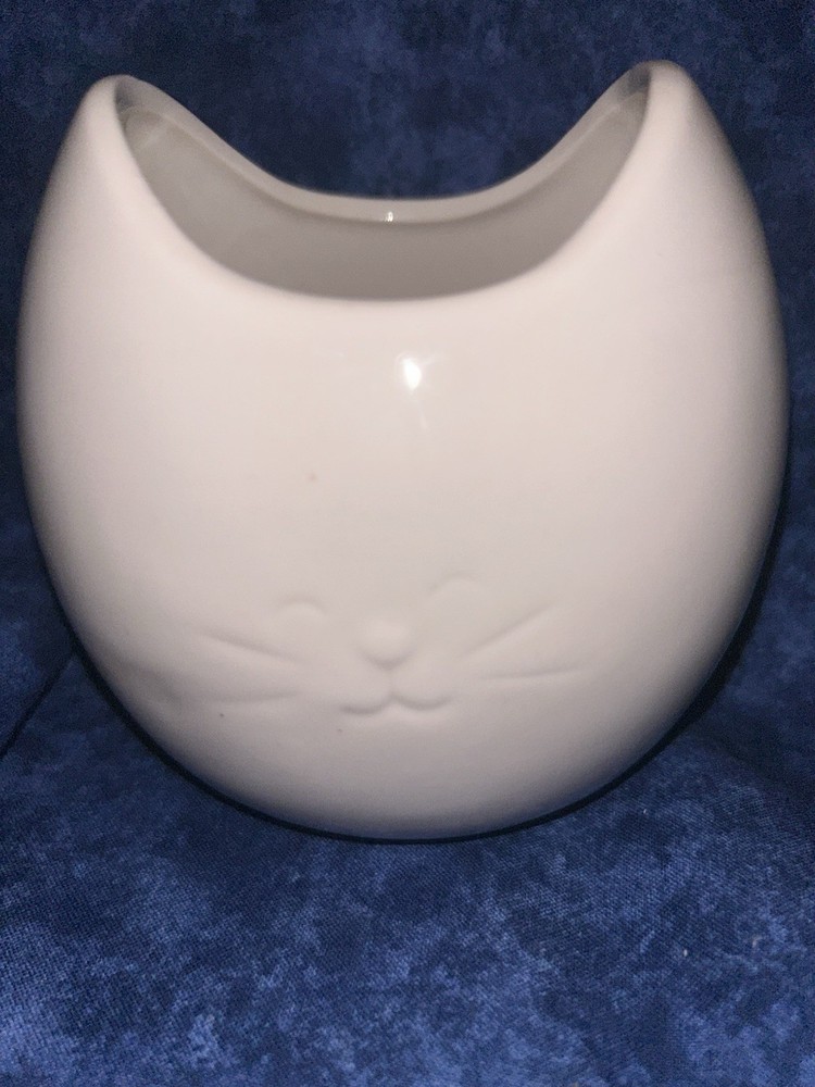 Cat Lady Box Ceramic Vase-3 1/2" tall