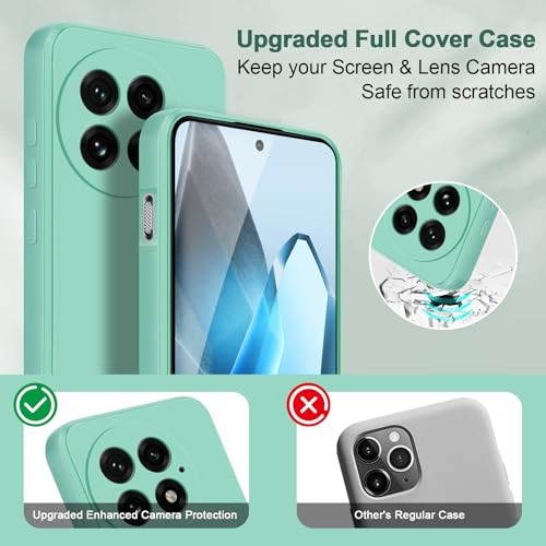 Case for Oneplus 13, Soft Silicone Case with Upgraded Camera OnePlus 13 Mint