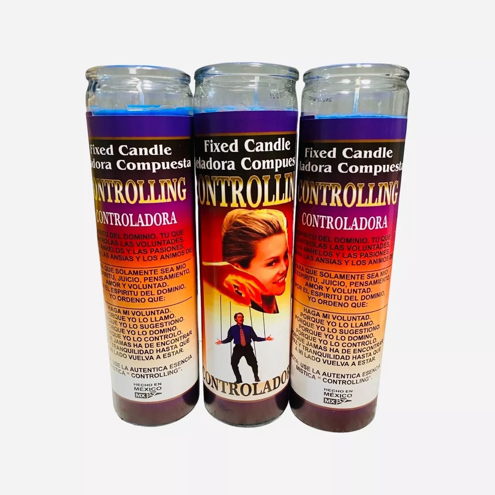 Set 3x Veladora CONTROLADORA - CONTROLLING Fixed Candle,Para Dominar y Control