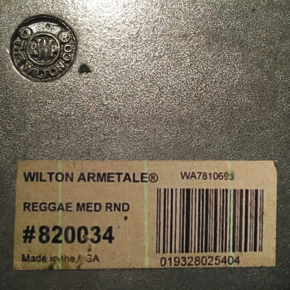 Wilton Armetale RWP Reggae 12-1/4" Medium Round Serving Tray Platter ~ EUC