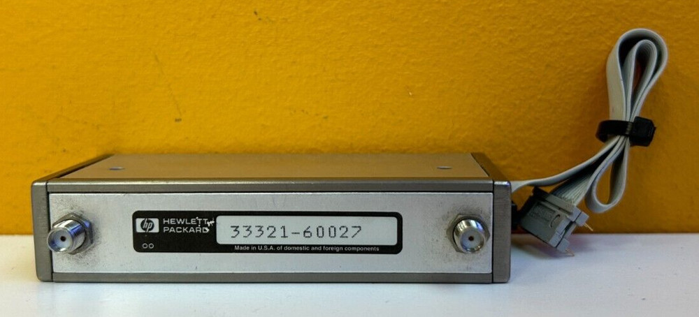 HP 3321-60027 4 GHz, 0-70 dB, SMA, Programmable Step Attenuator + Cable. Tested!