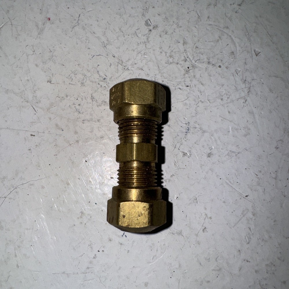 1/4" Union Brass Compression Air brake Dot Fitting-