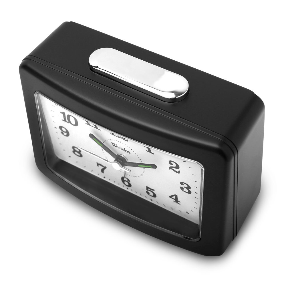 ANALOG LOUD-ALARM CLOCK Quartz Accuracy Battery Powered Black