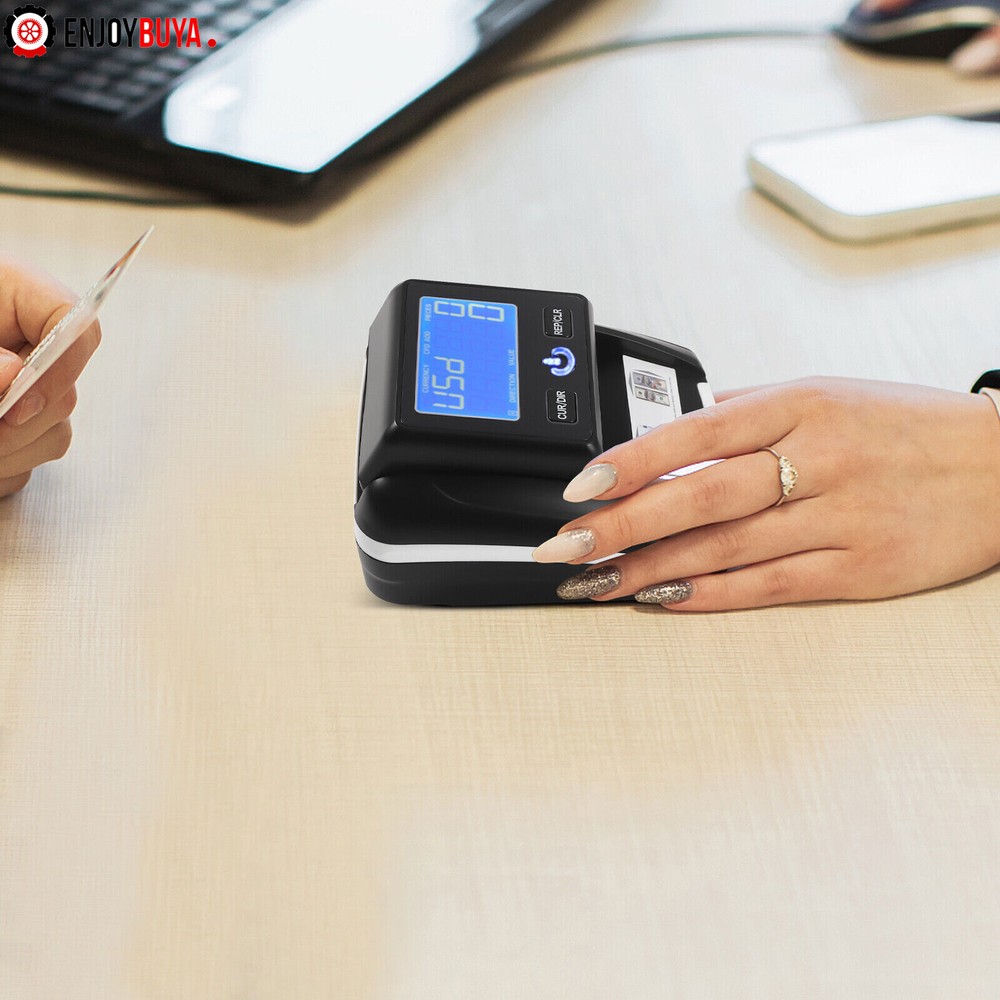 Automatic Bill Counter and Counterfeit Detector with UV, MG, IR Technology