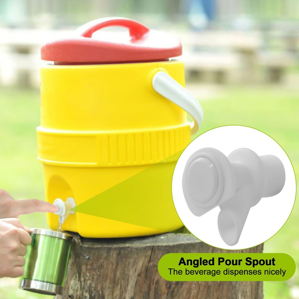 5-Pack Push Button Spigot Kit Compatible with Igloo Coolers 2 3 5&10 Gallon S...