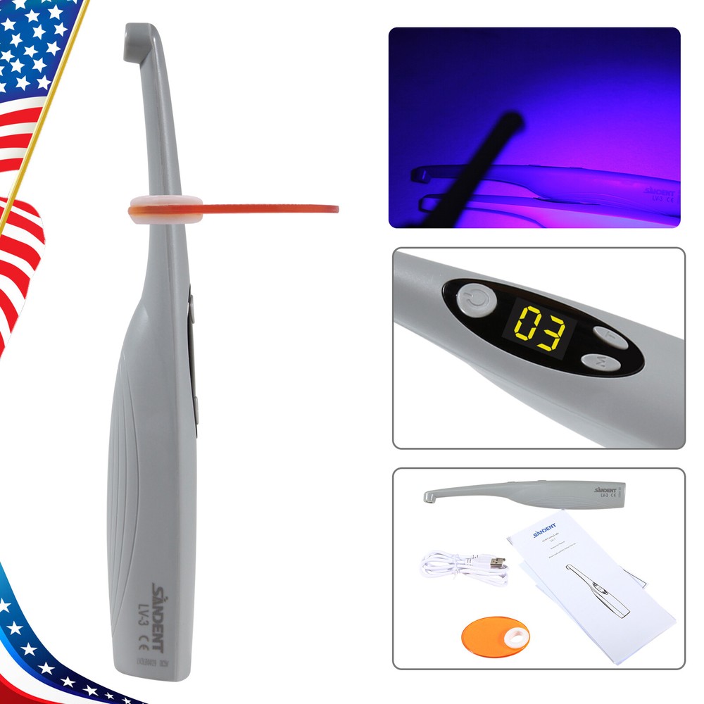 Dental Cordless Led Curing Light 3 Second iLED Cure Lamp Woodpecker DTE Style