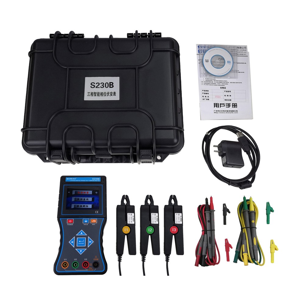 SHANYI S230B Three-Phase Smart Phase Voltammeter New✦Kd
