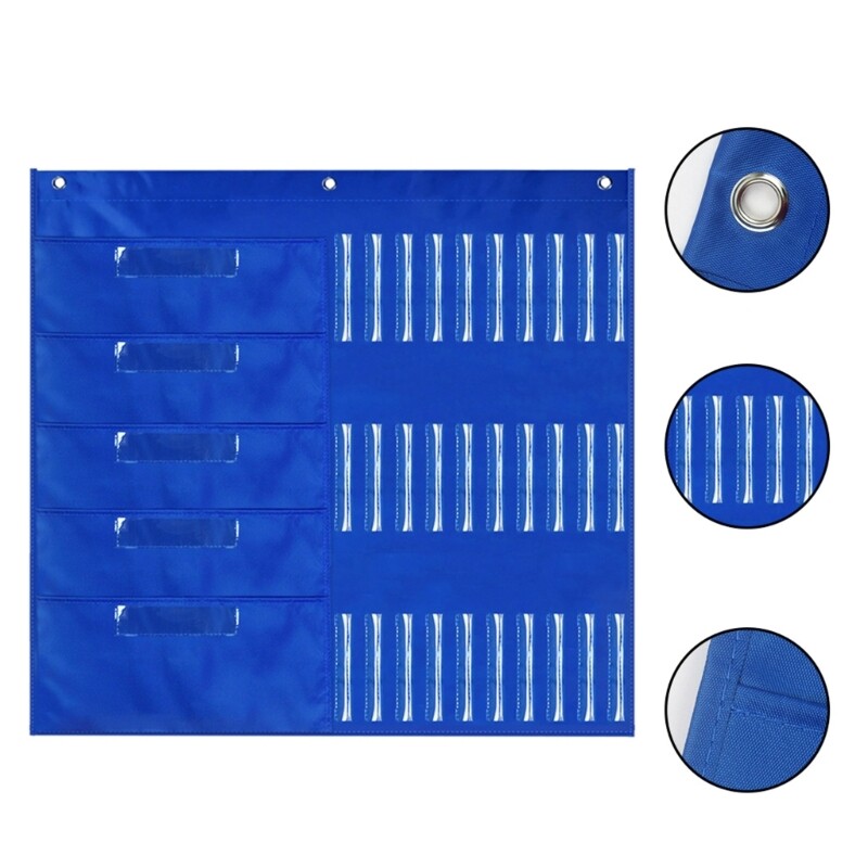 Classroom Pocket Chart Homework Pocket Chart Stationery Storage Chart for Office