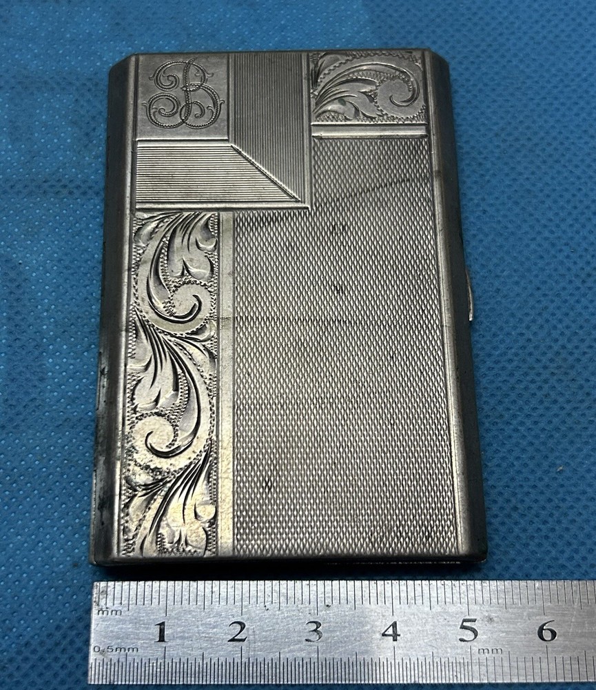 EUROPEAN SILVER CIGARETTE CASE !!