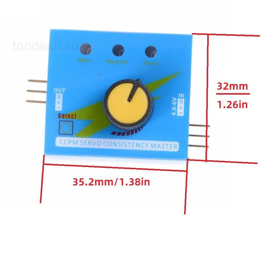 4Pcs RC servo Tester with 3 Modes to Check tester, Servo
