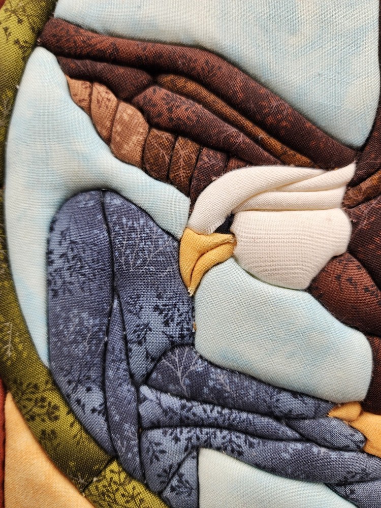 Quilted Eagle On Styrofoam 12X12 Wall Hanger