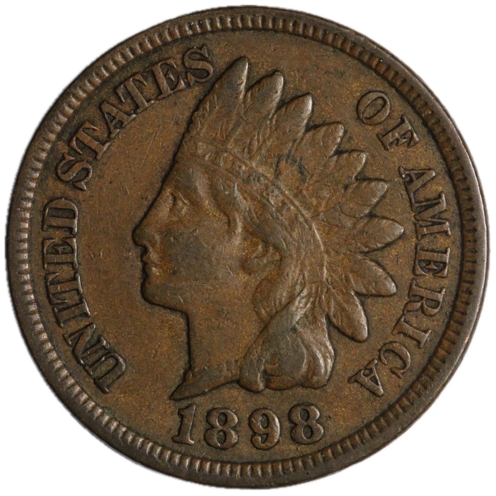 1898 Indian Head Cent Penny HIGH GRADE SHARP LIBERTY