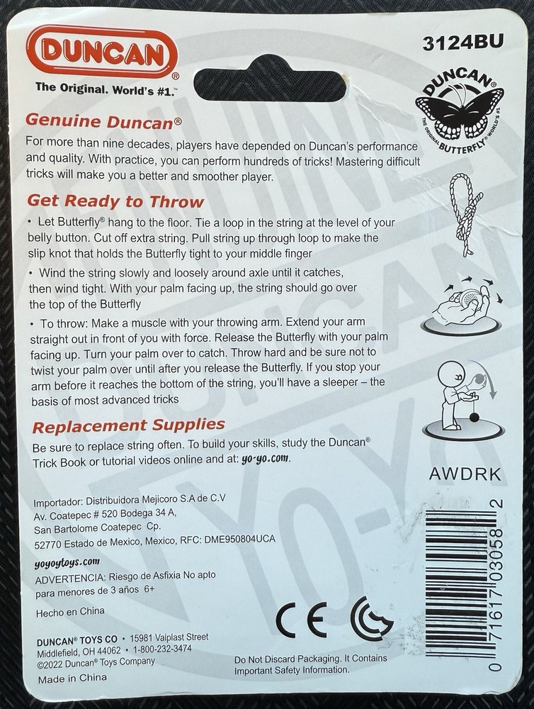 Duncan Butterfly Yo-Yo, Green