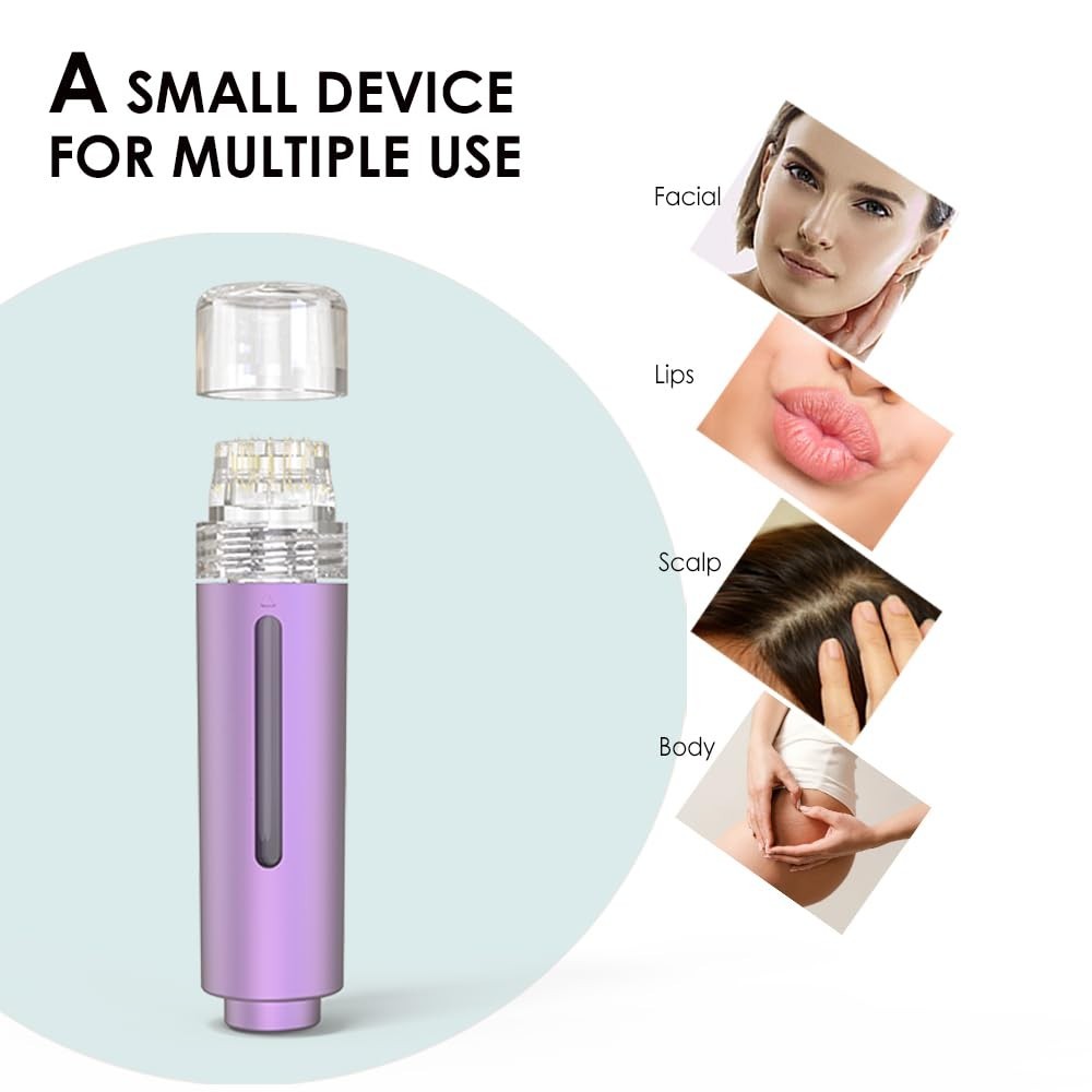 Compact Derma Roller with Micro Infusion Head: Elevate Your Skincare Routine