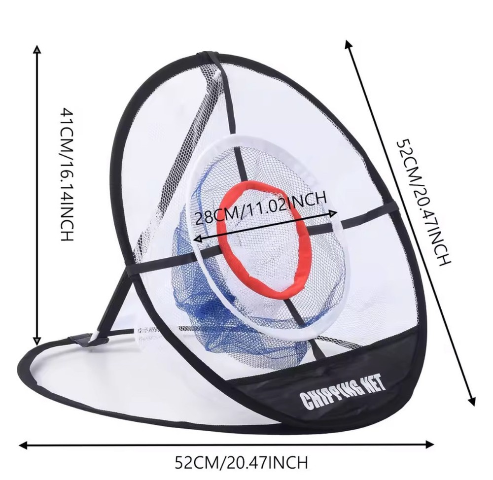 Golf Chipping Net With Hitting Mat Practice Set Pop-Up Target Training Gift