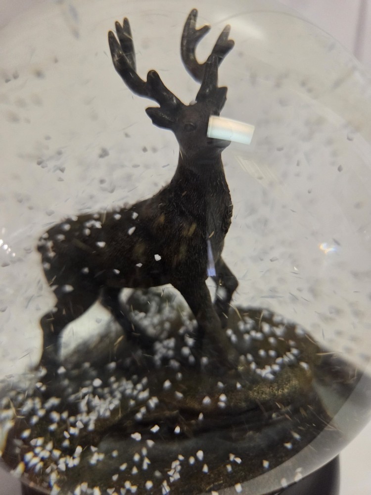 Bronze stag water globe