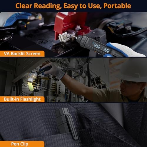 3 in 1 Pen Type Multimeter with Phase Sequence Detection 6000 Counts Digital