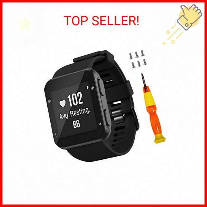 NotoCity for Garmin Forerunner 35 Band Soft Silicone Replacement Watch Strap Com