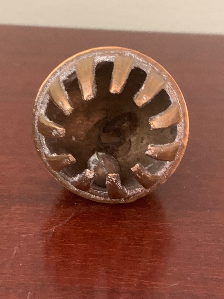 Antique Engraved Brass Elephant Temple Claw Bell
