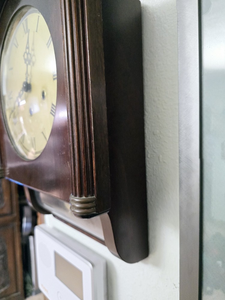 Antique Mauthe Wall Clock Runs And Stops